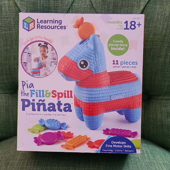Learning Resources Other - Learning Resources Fill & Spill Piñata - Red and Blue